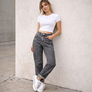Wild Fable Mid Rise 90s Relaxed Straight Jeans EasyRigid Sparkle Denim NWT